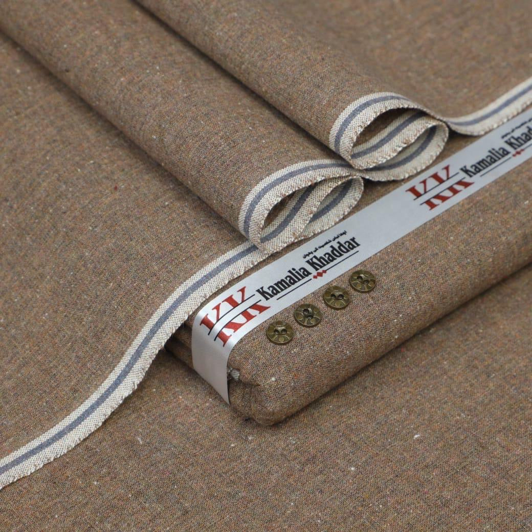 Light Brown Kamalia Khaddar β Premium Handspun & Handwoven Winter Luxe Fabric π§΅
