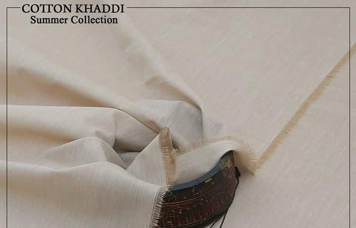 Light Beige Kamalia Khaddar – 100% Pure Handwoven Fabric | Premium Neutral Collection | Since 1983 🤎🧵✨R-5