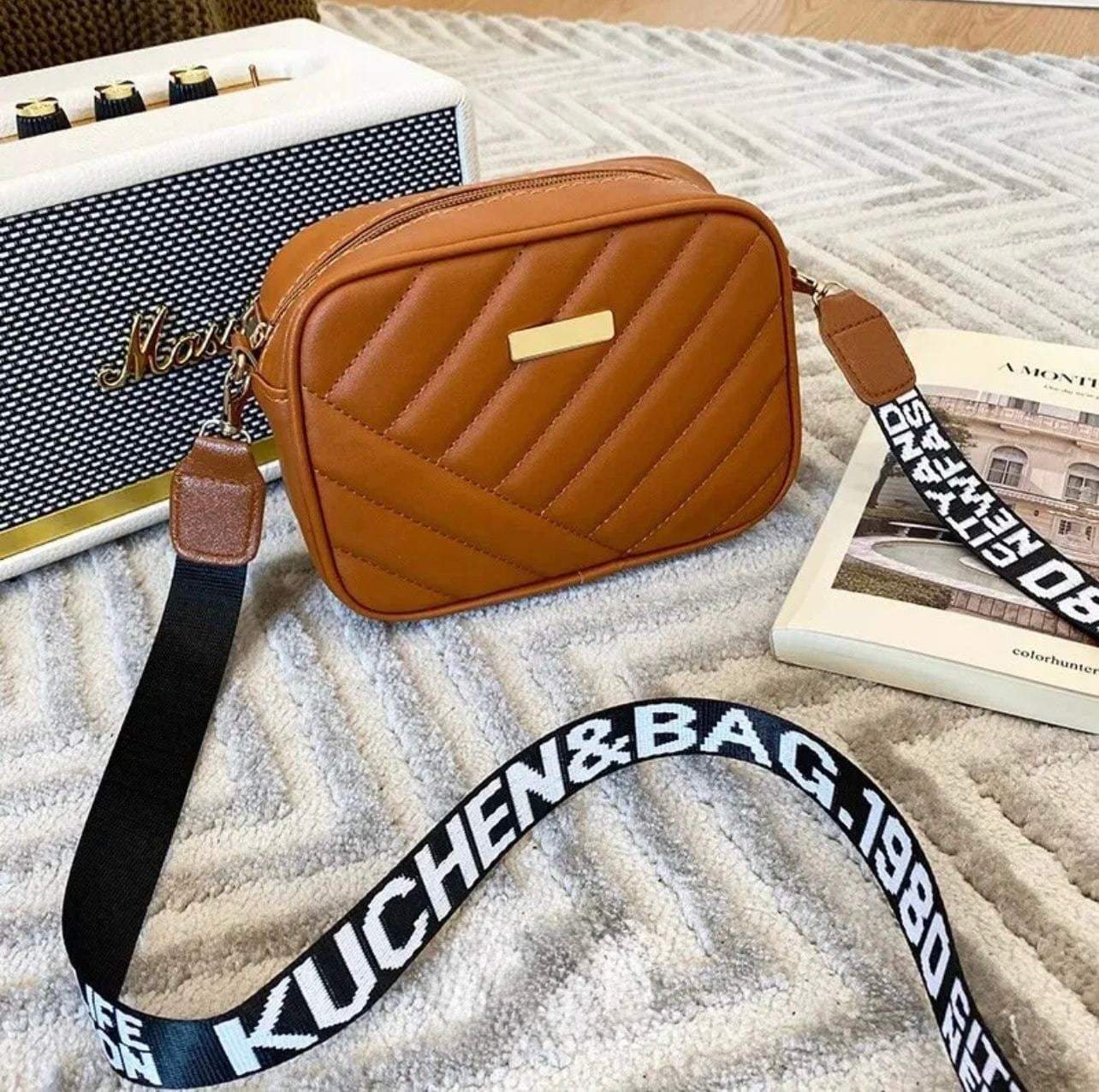 🌼👜✨ Brownish Yellow Leather Handbag for Girls – Trendy & Elegant Everyday Purse 💛🌟
