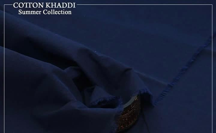 Persian Blue Kamalia Khaddar – 100% Pure Handwoven Fabric | Royal Luxe Collection | Since 1983 🧵🔷👑🇵🇰R-15