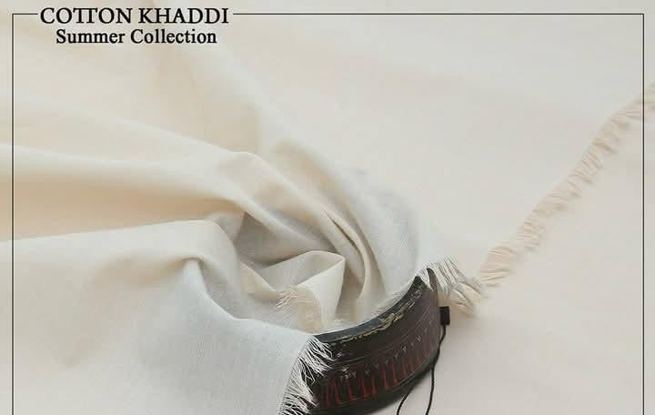 Light Cream Kamalia Khaddar – 100% Pure Handwoven Fabric | Premium Soft Tone Collection | Since 1983 🤍🧵👑R-6
