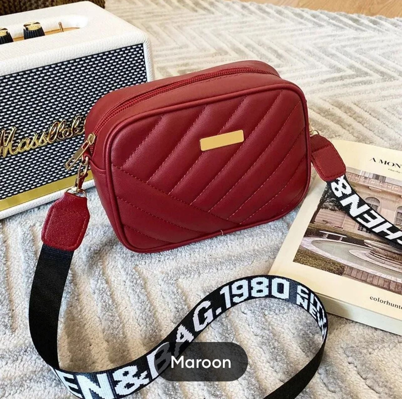 🍷👜✨ Maroon Leather Handbag for Girls – Elegant & Premium Everyday Purse 💼🌟