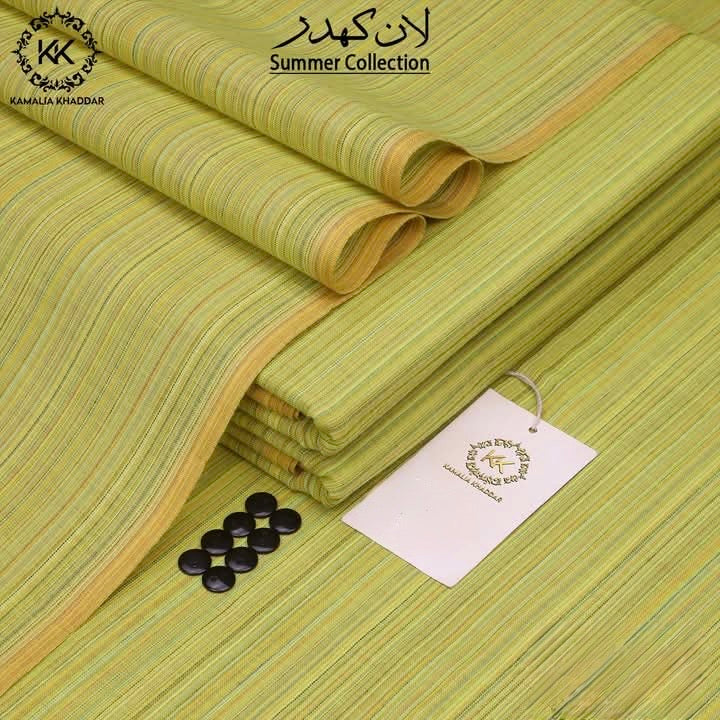 Pistachio Green Kamalia Khaddar – 100% Pure Khaddar | Handwoven | Summer Fabric | Since 1983 🧵🌿Hp-132