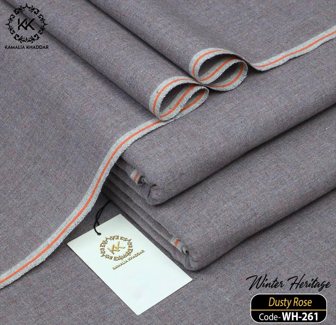 Dusty Rose Kamalia Khaddar – Handwoven Winter Luxe Collection 🌹