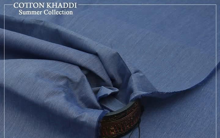 Royal Haze – Ash Blue Kamalia Khaddar | 100% Pure Handwoven Fabric | Elegant Heritage Collection | Since 1983 🧵🔷👑🇵🇰R-19