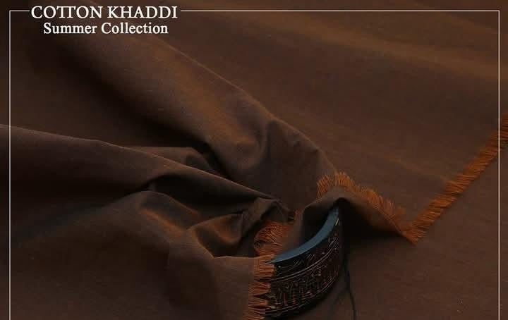 Dark Brown Kamalia Khaddar – 100% Pure Handwoven Fabric | Royal Earth Collection | Since 1983 🤎🧵👑🌰R-10
