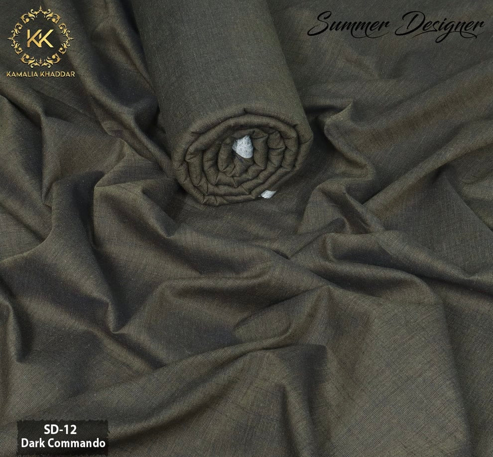 Dark Commando Kamalia Khaddar – 100% Pure Handwoven Fabric | Rugged Premium Collection | Since 1983 🧵🪖🌿SD-12