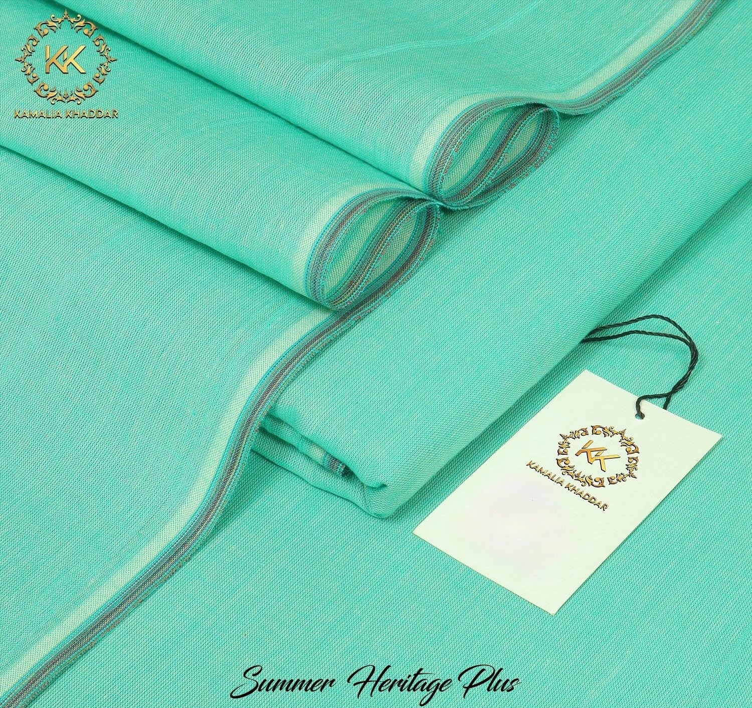 Seafoam Kamalia Khaddar – 100% Pure Khaddar | Handwoven | Summer Fabric | Since 1983 🧵🌊HP-28