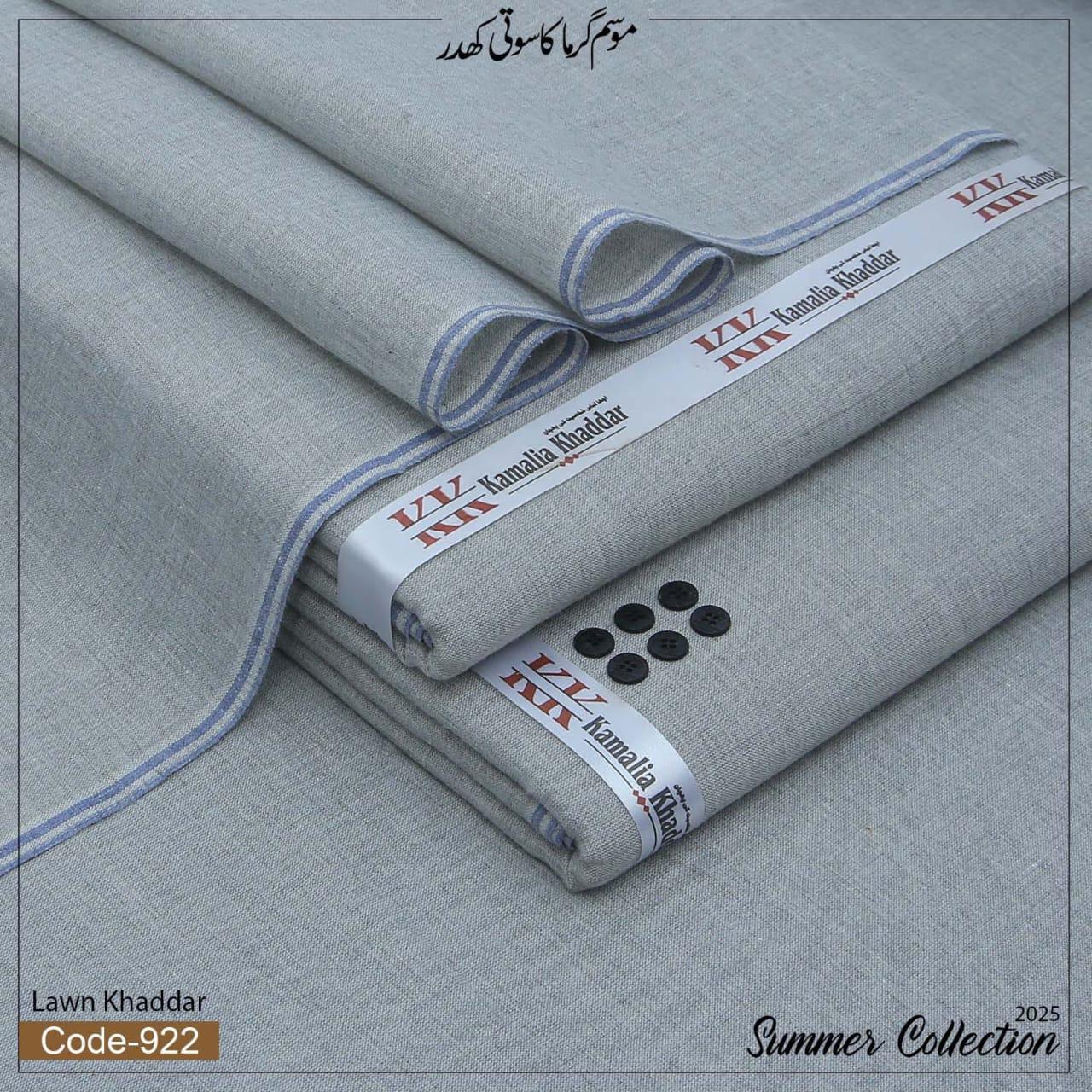 Safaid-e-Dhoop – Light Gray Kamalia Khaddar | 100% Pure Handwoven Fabric | Ultra Premium Heritage Collection | Since 1983 🌫️🧵👑🇵🇰B-922