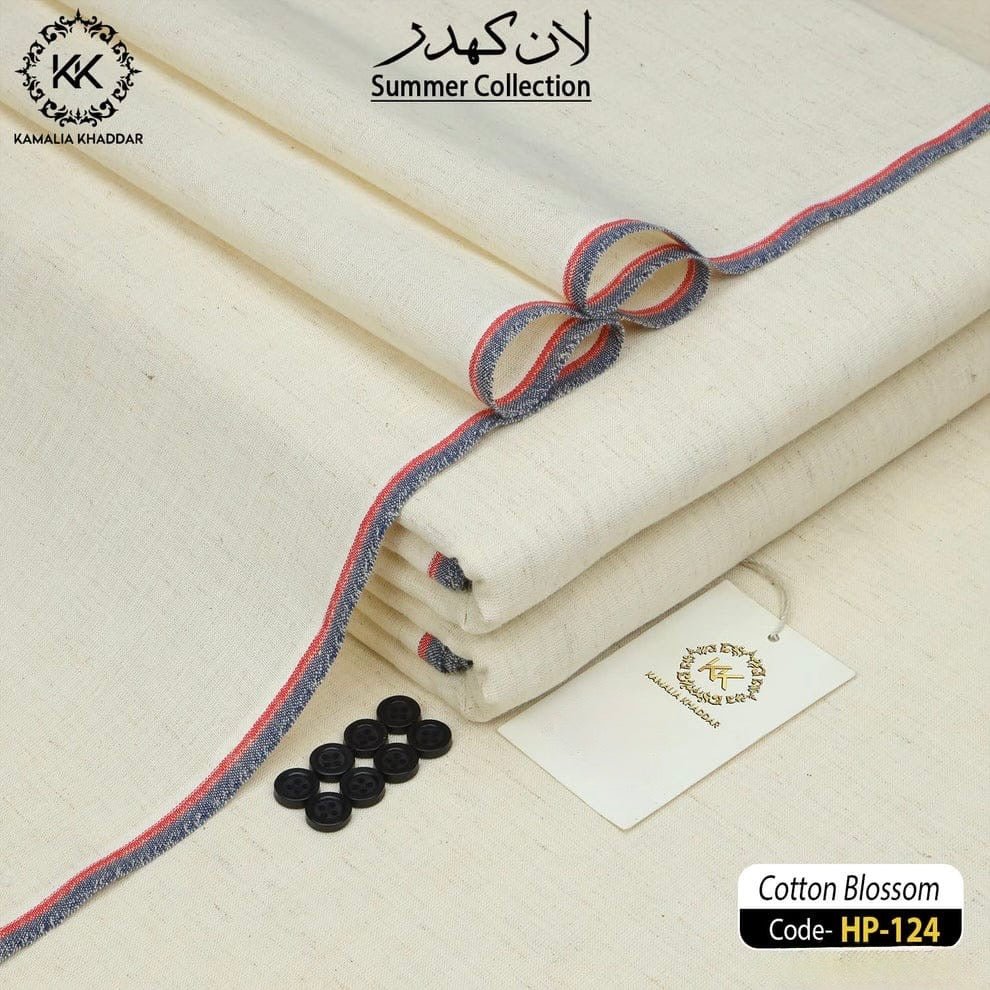 Cotton Blossom Kamalia Khaddar – 100% Pure Khaddar | Handwoven | Summer Fabric | Since 1983 🧵🌸HP-124