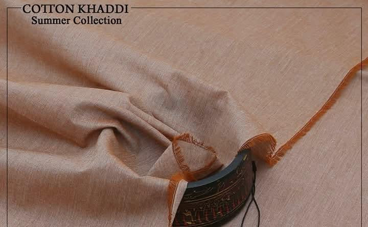 Light Brown Kamalia Khaddar – 100% Pure Handwoven Fabric | Everyday Classic Collection | Since 1983 🧵🤎🌾R-11