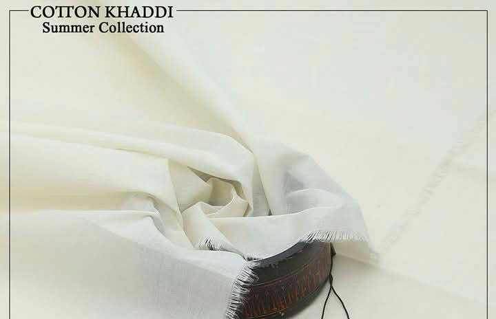 Sheer-e-Nur – Off White Kamalia Khaddar | 100% Pure Handwoven Fabric | Ultra Premium Heritage Collection | Since 1983 🤍🧵👑🇵🇰R-21