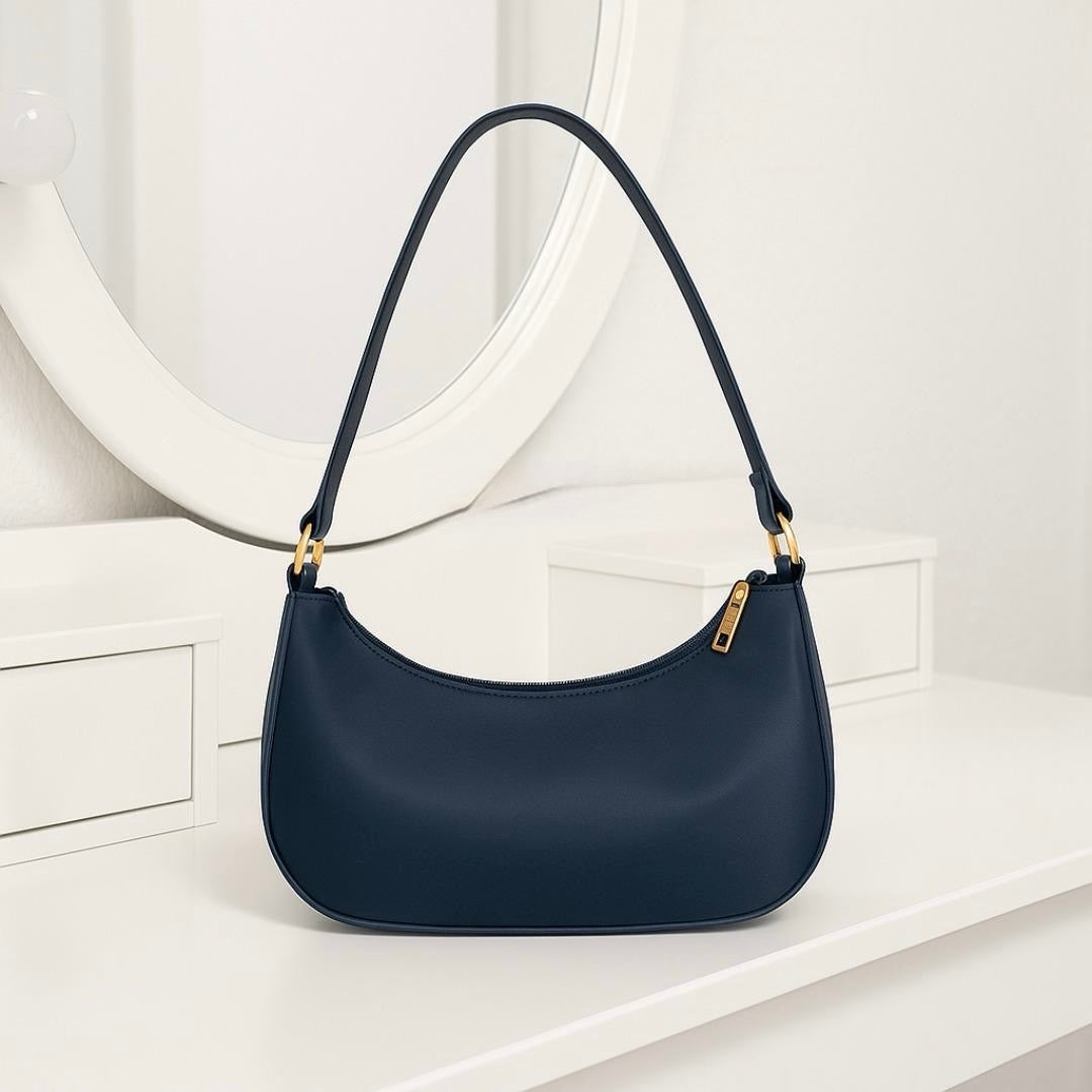 💙🌙 Blue Moon Bag – Stylish Crescent Crossbody Handbag for Women ✨👜