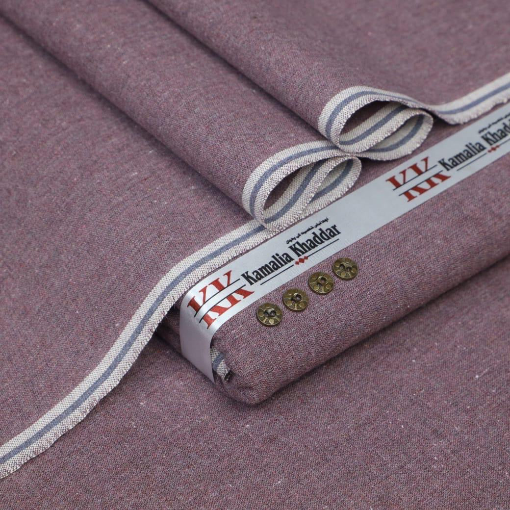 Light Plum Kamalia Khaddar – Premium Handspun & Handwoven Winter Luxe Fabric 🧵