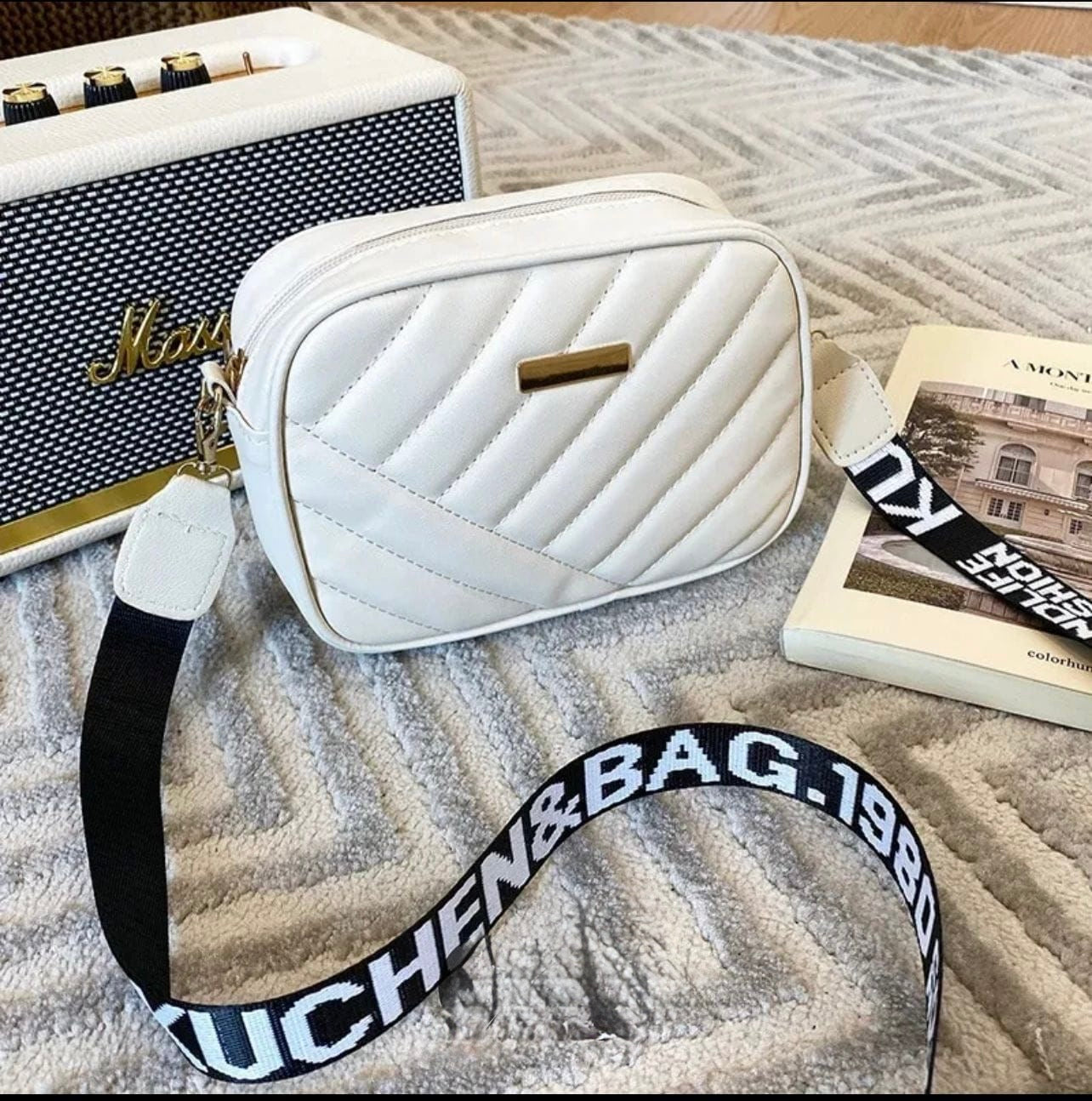 🤍👜✨ White Leather Handbag for Girls – Elegant & Timeless Fashion Purse 🌟💼